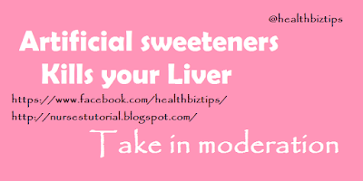 Artificial sweeteners Kills your Liver