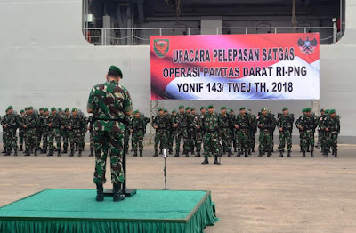 Pangdam II Sriwijaya Lepas 450 Anggota TNI Bertugas di Perbatasan