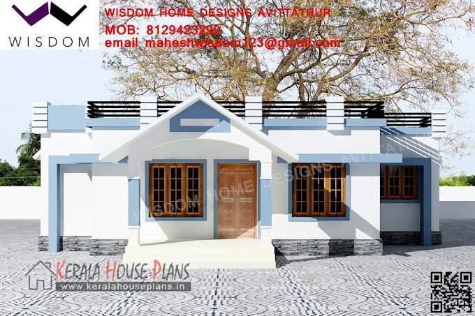 1008sqft Small Budget Kerala  house Design and elevation 