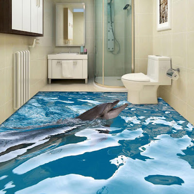 New 3d bathroom floor types and installation