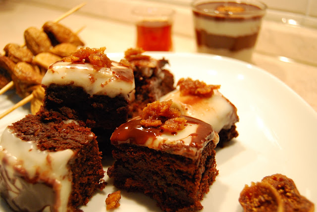 brownies ai fichi cilentani e glassa al rhum