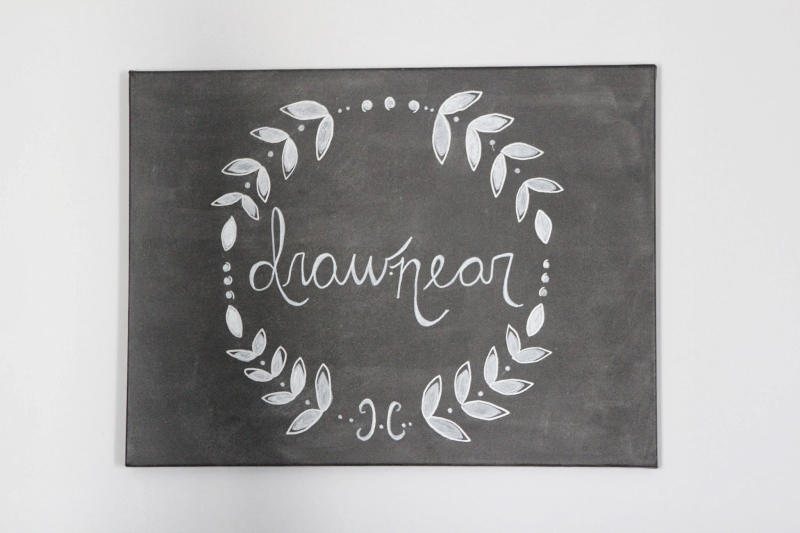 the vintage canvas: DIY Chalk inspired art