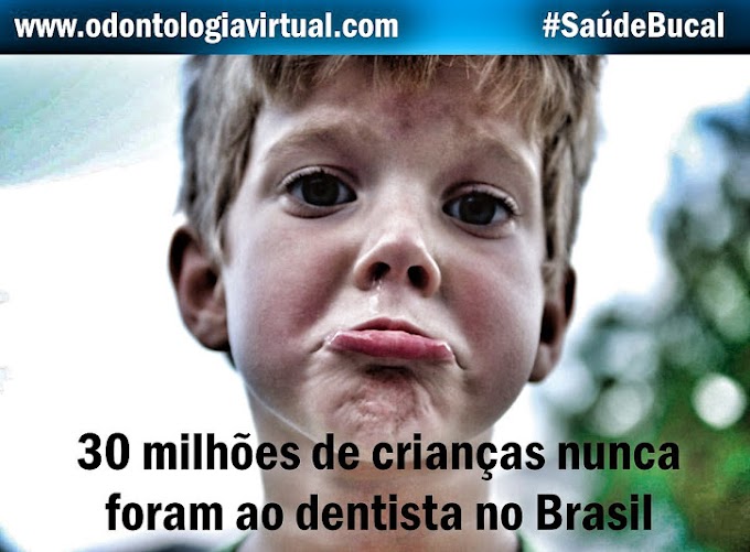 SAÚDE BUCAL: 30 milhões de crianças nunca foram ao dentista no Brasil