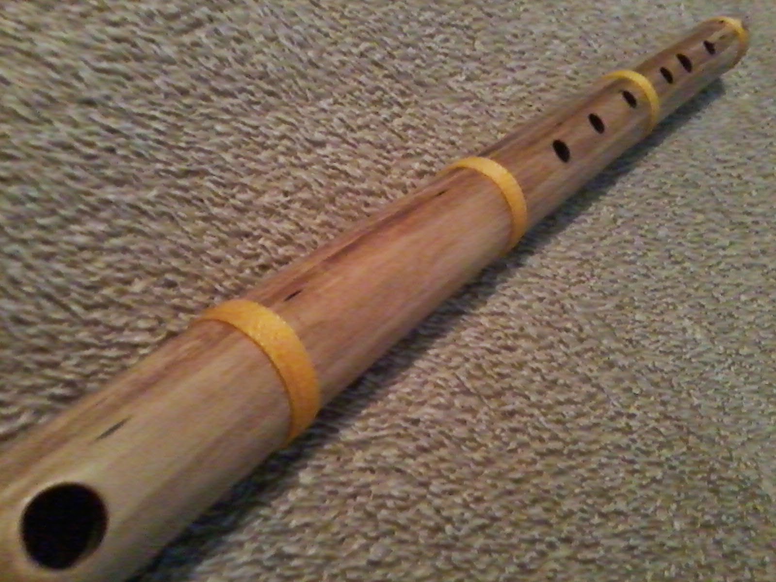 Flauta transversal de bambu - 42cm - Flautas Artesanais