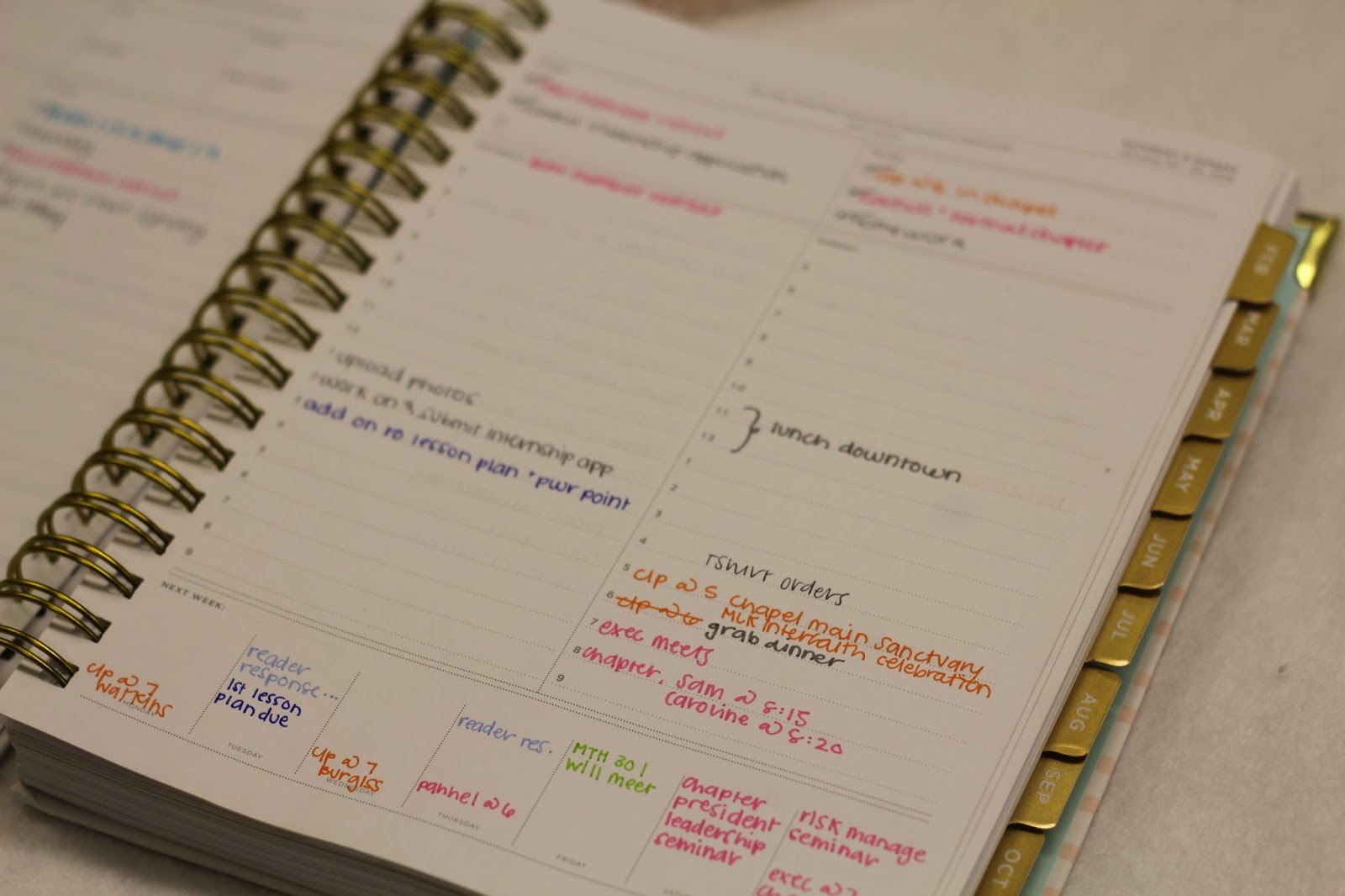 How I Organize My Day Designer // Agenda Organization Prep In Your