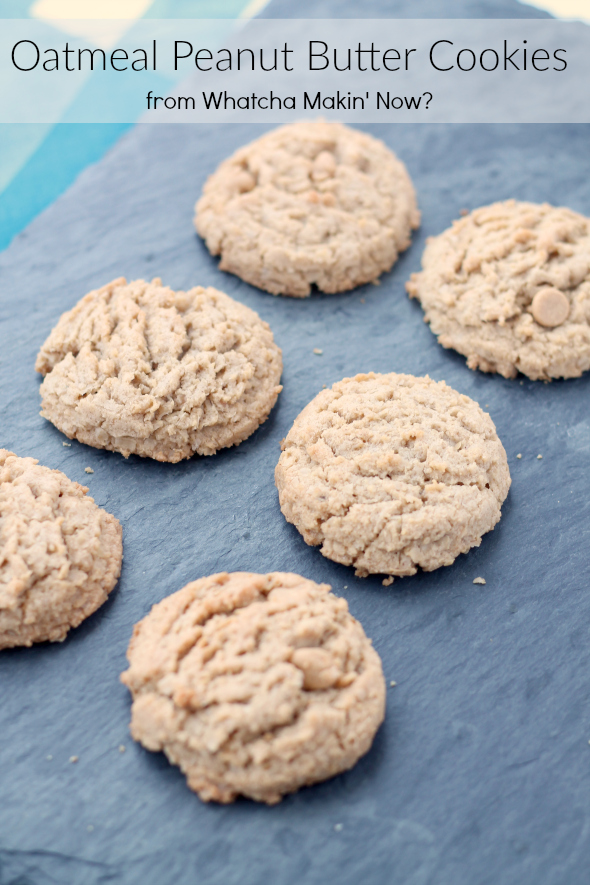 Oatmeal Peanut Butter Cookies - so soft and chewy! 