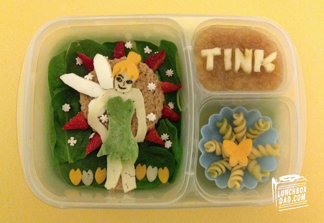 Tinkerbell kids bento lunch in easylunchboxes.com