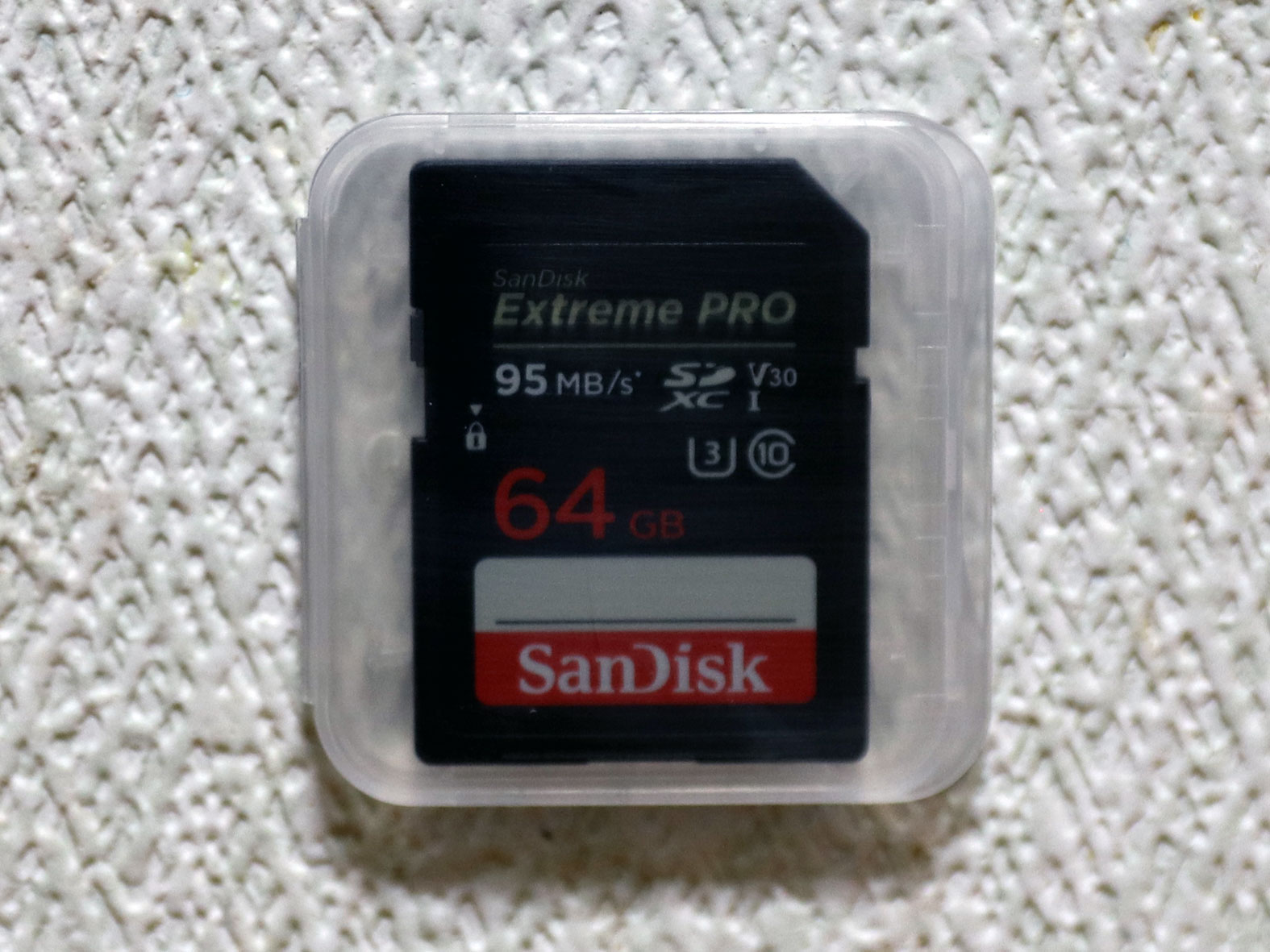 xr100で遊ぶ？: SanDisk Extreme Pro SDSDXXG-064G-GN4IN UHS-I規格 書込速度最速 SDカード
