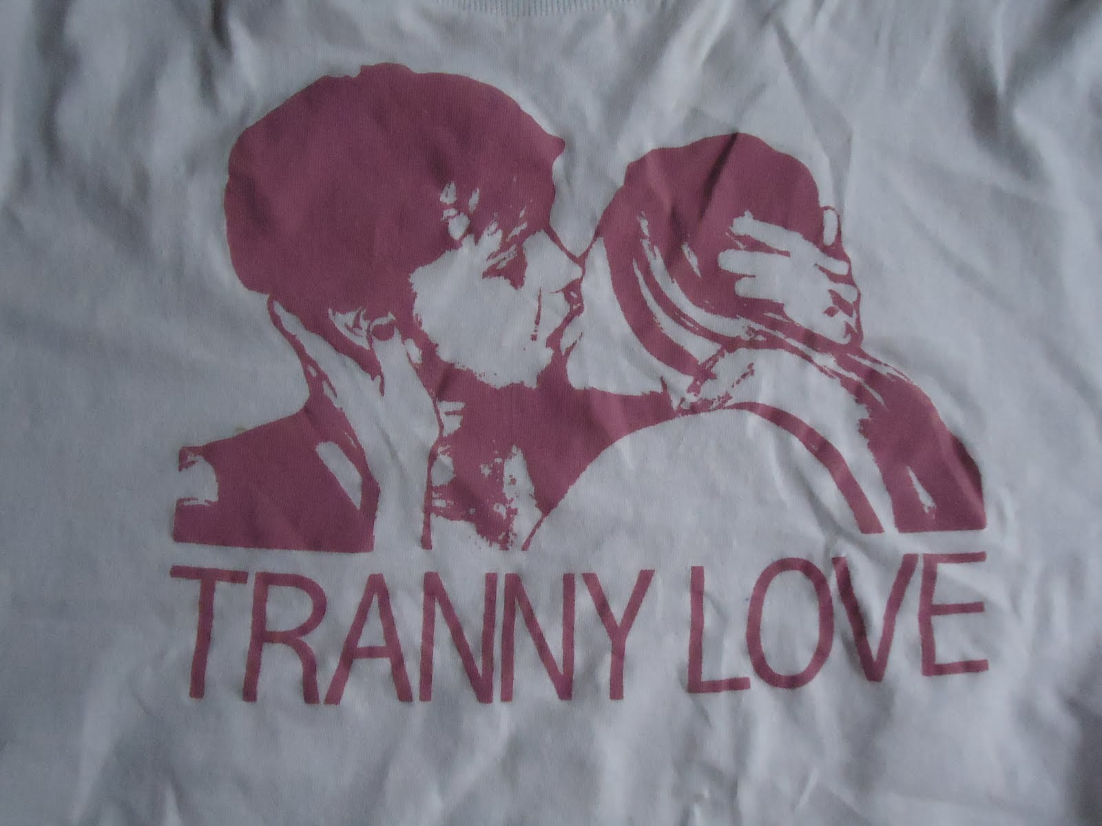 Adventures in Screenprinting!: Tranny Love - $7