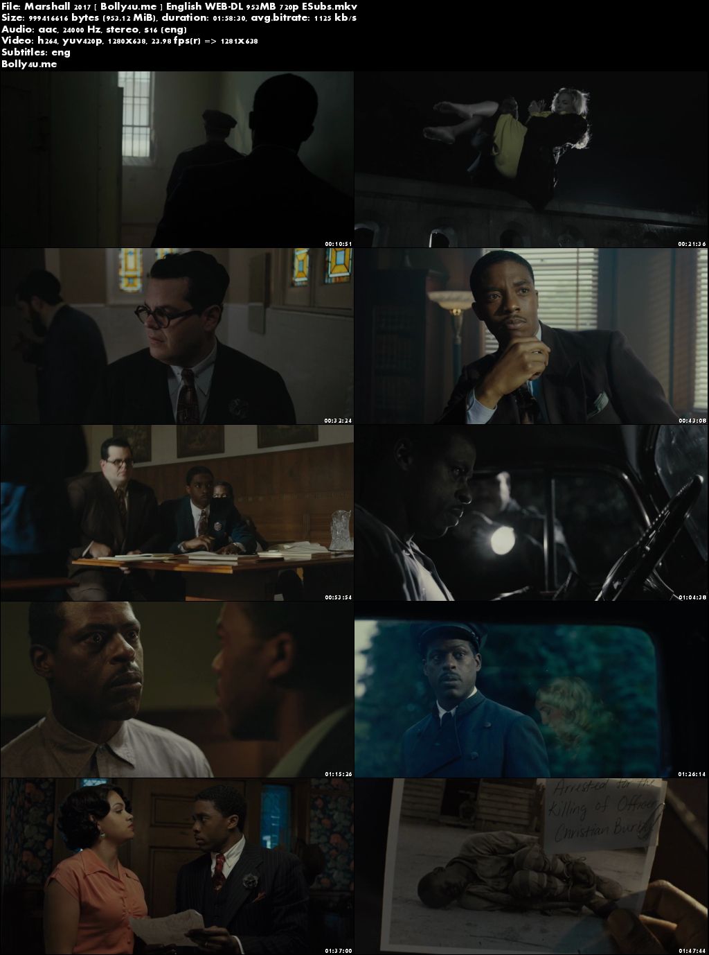 Marshall 2017 WEB-DL 350MB English 480p ESubs Download