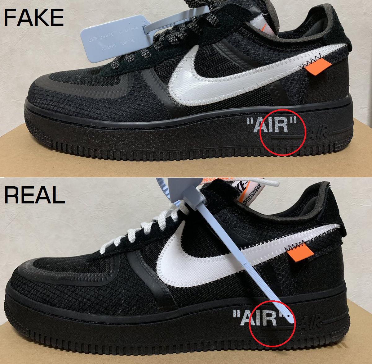 NIKE AIR FORCE 1 LOW &quot;OFF WHITE&quot; FAKE vs REAL | RING KNOWS RING