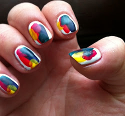 starburst nail art design 1