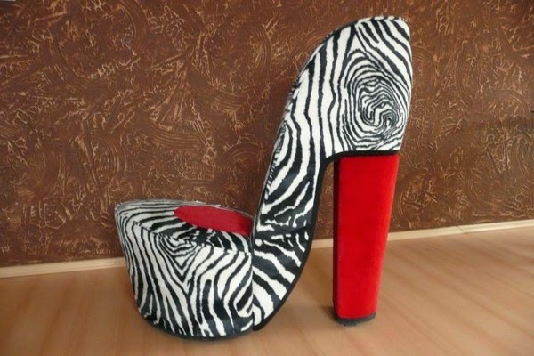 Zebra skin furniture and accessories