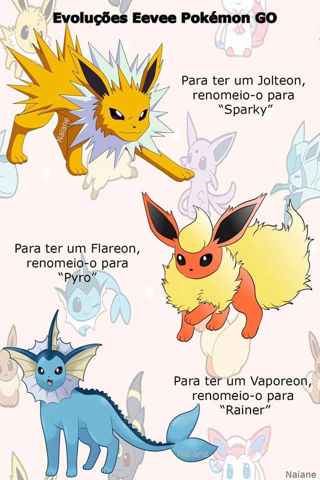 Pokémon GO - COMO ESCOLHER A EVOLUÇÃO DO EEVEE 
