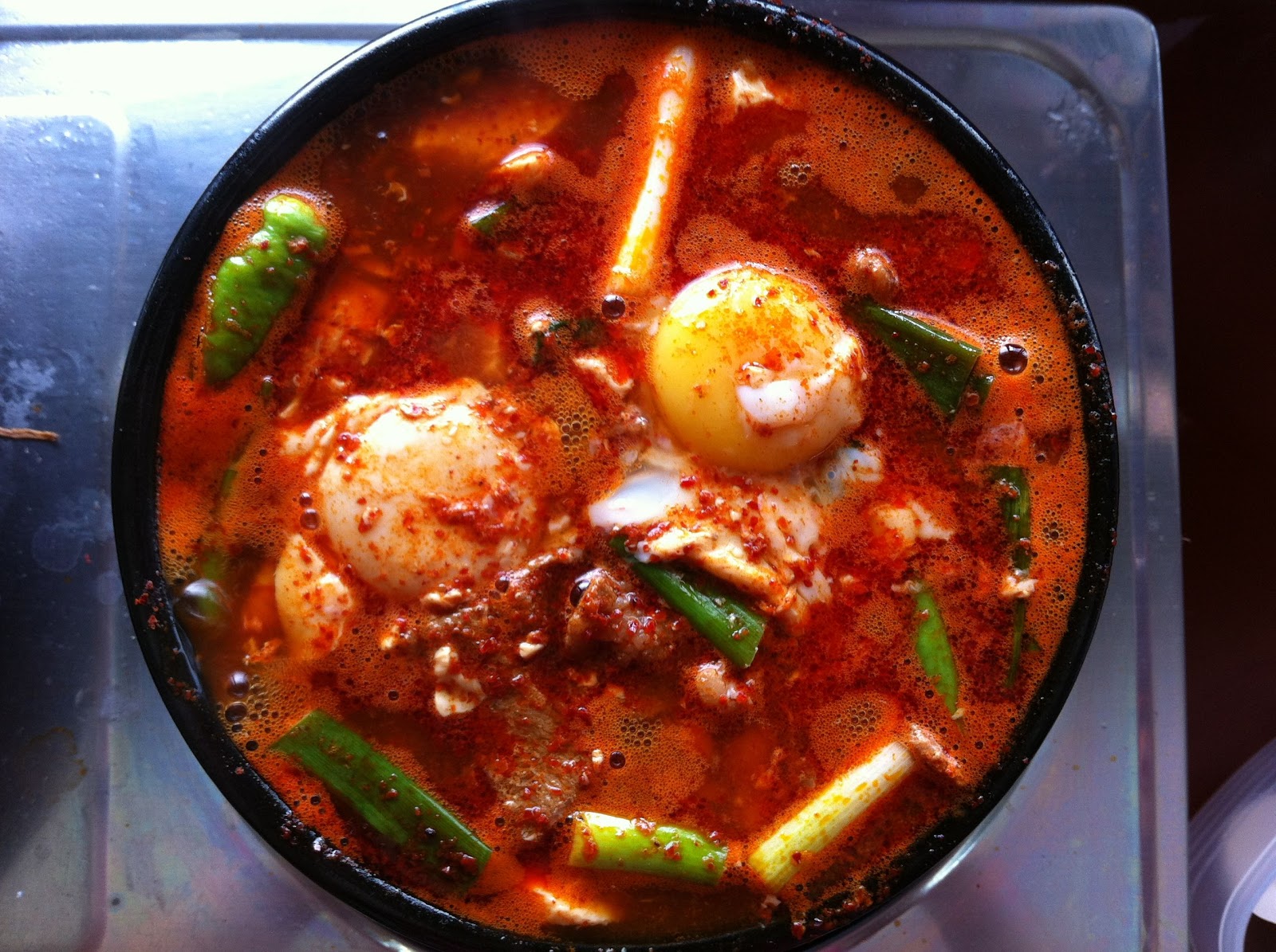 Two Ladies and a Spoon Sundubu Jjigae Sniffles