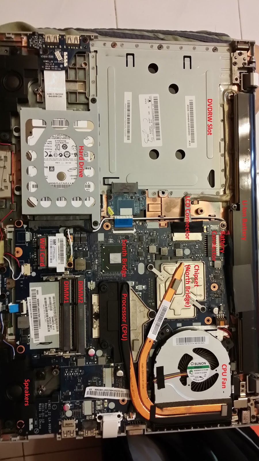 Daniel Cheah Blog Notebook Lenovo Ideapad Z500 Disassembly