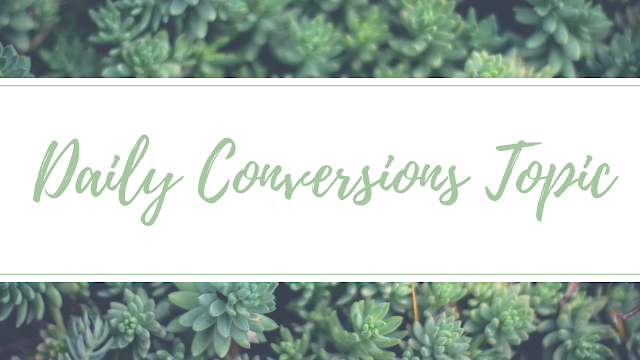 Daily Conversions Topic