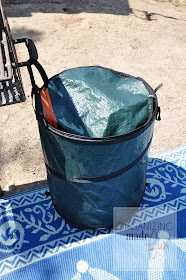 Pop up trash can for camping :: OrganizingMadeFun.com