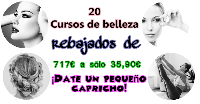 20 Cursos de belleza rebajados de 717? a sólo 35,90? ¡Dedicate tiempo a ti misma, sólo durante 7 días!