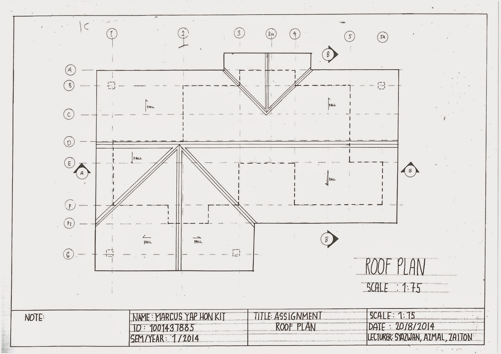 Road To Architecture: Lecture 6 : Technical Drawing ( Plan and Roof Plan)