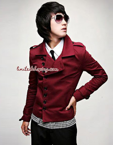 limited shoping sk22 jaket merah korean style