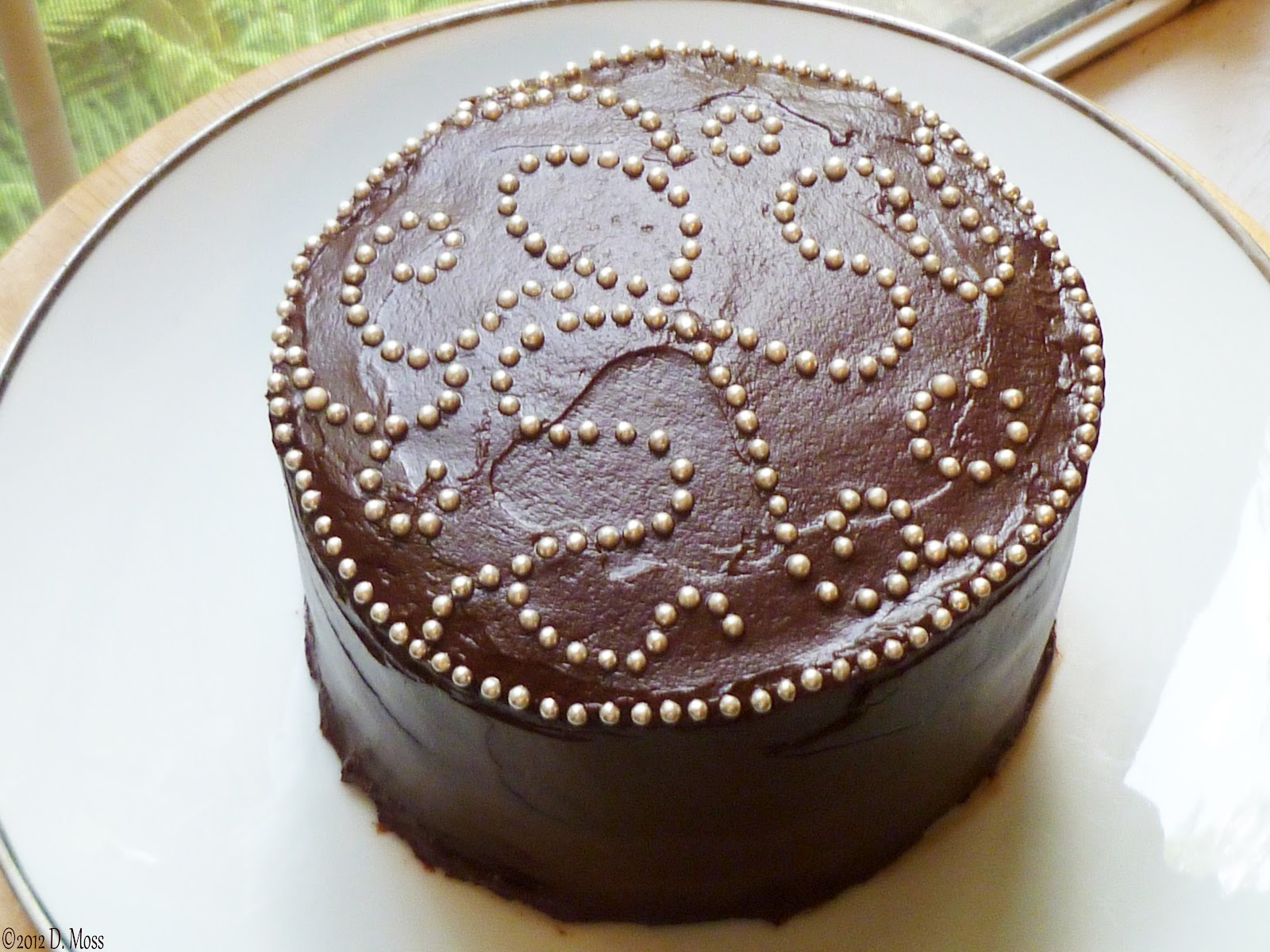 the cat and the bee Chocolate Layer Cake with Chocolate Caramel Ganache