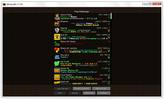 Minecraft Version 1.8 Servers - Filter / Search to find ...