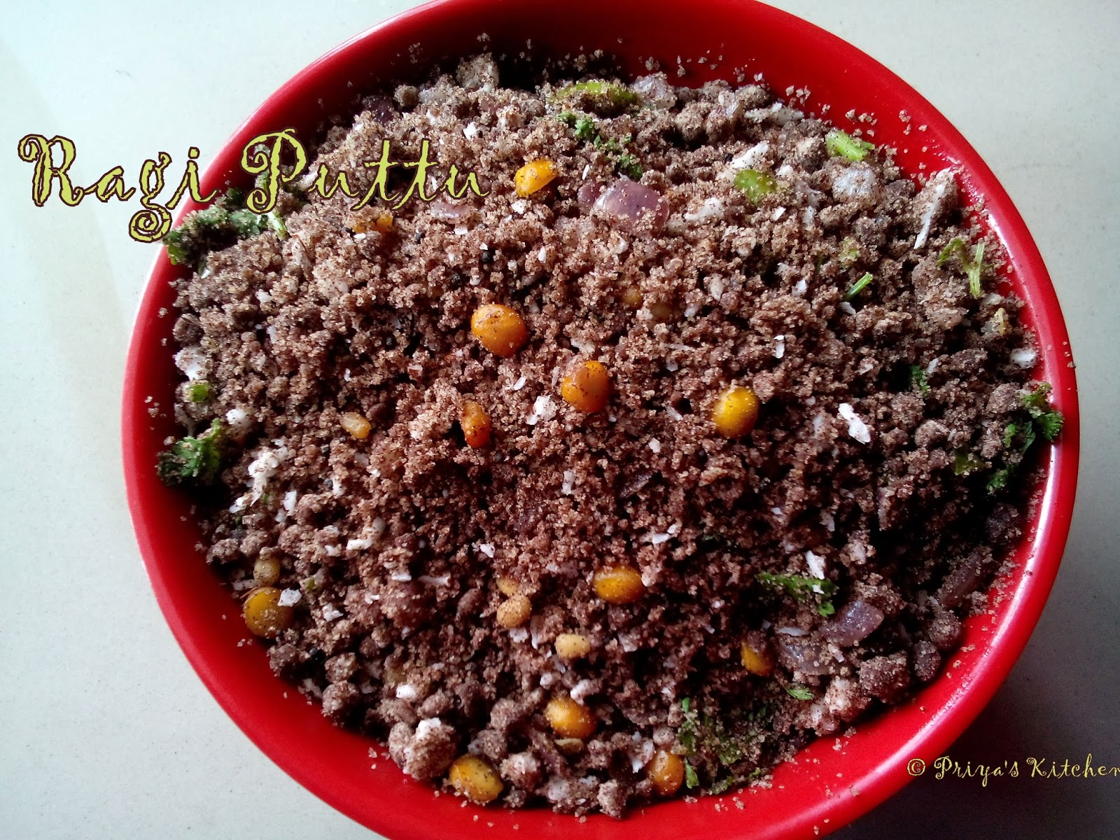 Classic Cooking Ragi Puttu Finger Millet/Kezhvaragu Puttu