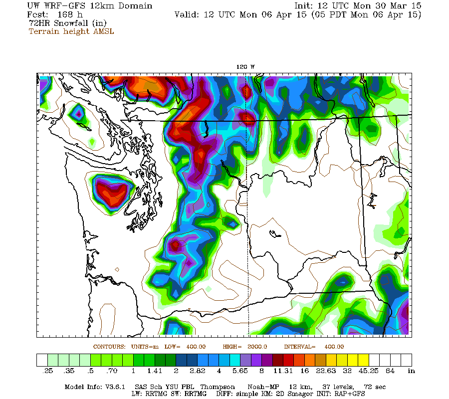Charlie's Weather Forecasts Snow at Snoqualmie Pass