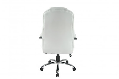 Back View High Back PU Leather Executive Office Desk Task Computer Chair w/Metal Base O18