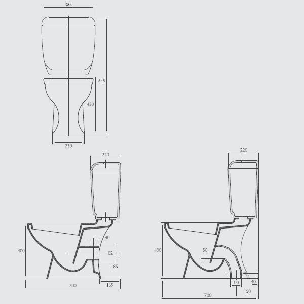 Modecor Toilet Suites Marbletrend Tuscan Close Coupled Toilet Suite