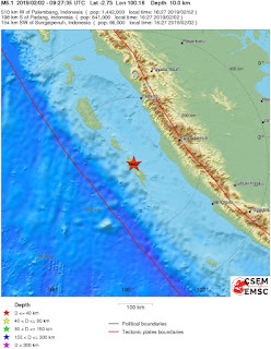 Serie de cutremure moderate si puternice in Sud-Vestul Sumatrei, regiunea Kep Mentawai