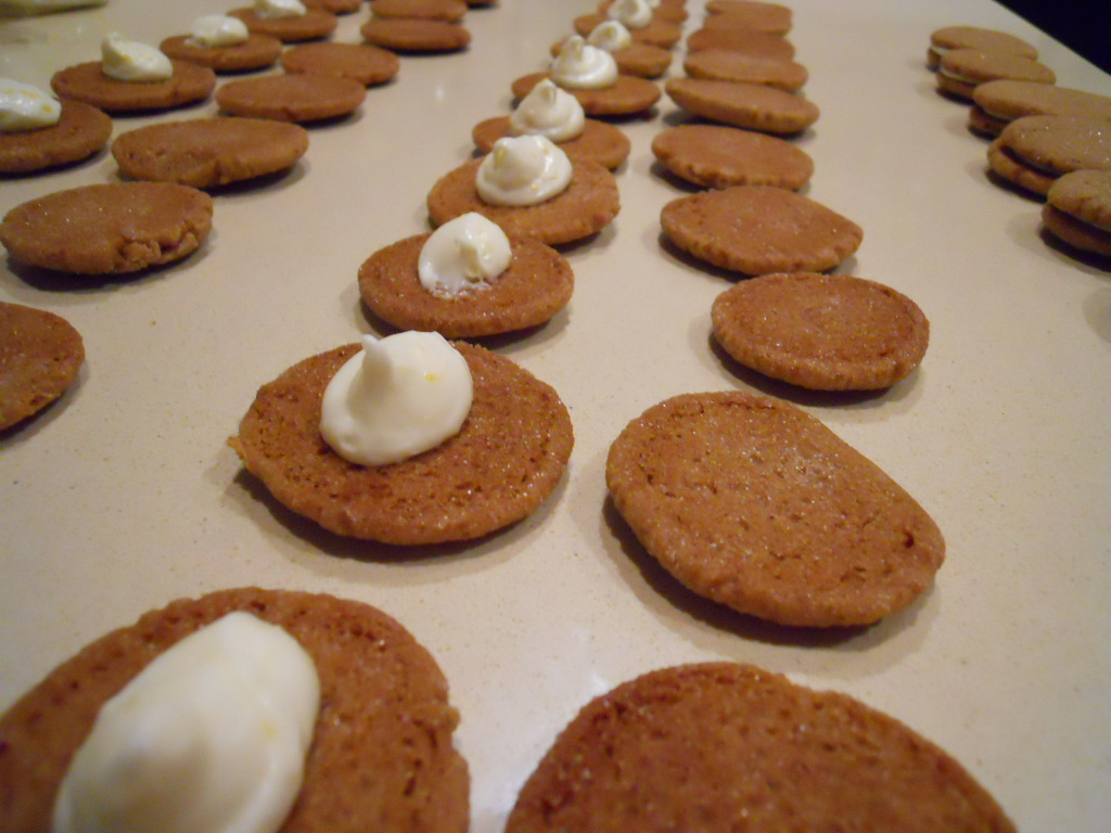 Joie Patisserie GingerSpice Sandwich Cookies with Lemon Cream Filling