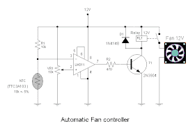 Automatic fan controller circuit | Electronic Circuits Diagram