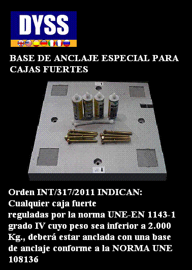 Base de anclaje de obligado cumplimiento por el Ministerio de Interior