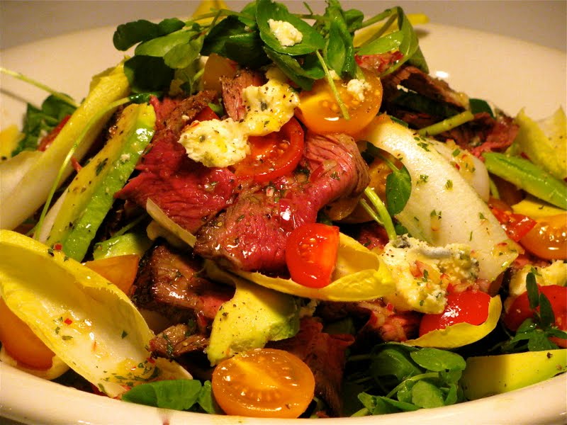 nz flavour beef salad with maple syrup vinaigrette