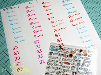 DIY Planner Stickers | My Style Stamps - Plan It All | Created by Danielle Pandeline