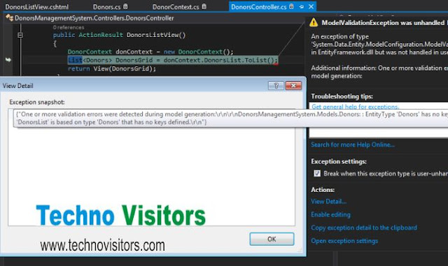 asp.net mvc errors in Visual Studio 2013 Solution to MVC Errors