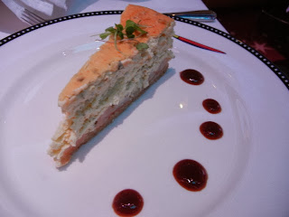 Sesame-Flavored Shrimp and Caramelized Onion Cheesecake With Asian Barbecue Sauce- Disney Cruise Line