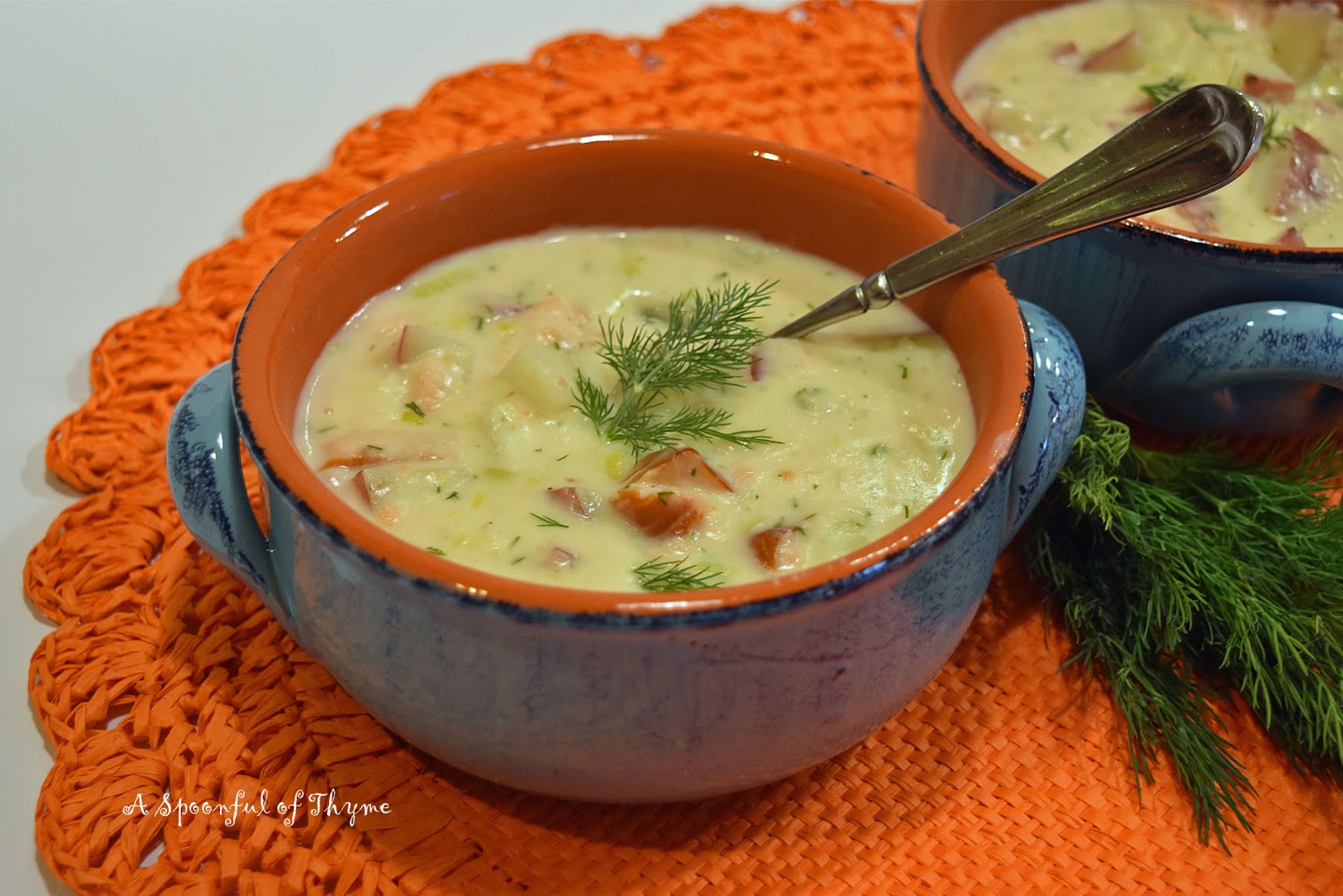 Smoked Salmon and Leek Chowder