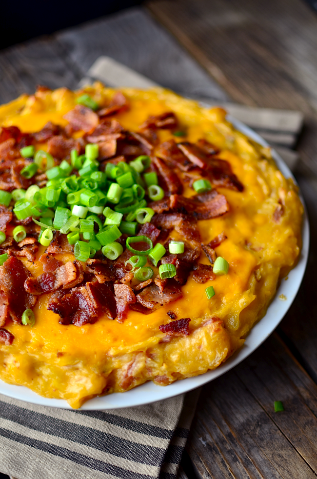 Yammie's Noshery Cheesy Bacon Mashed Potatoes