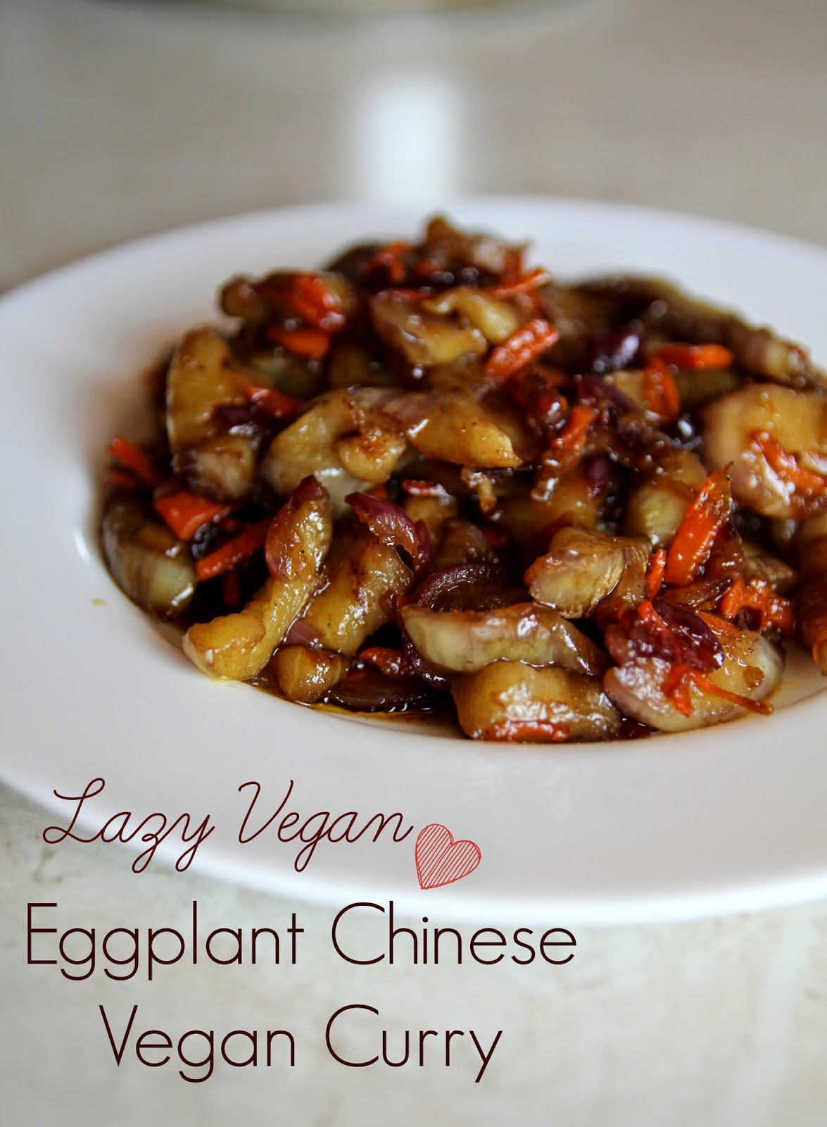 Lazy Vegan: Eggplant Chinese Curry vegan