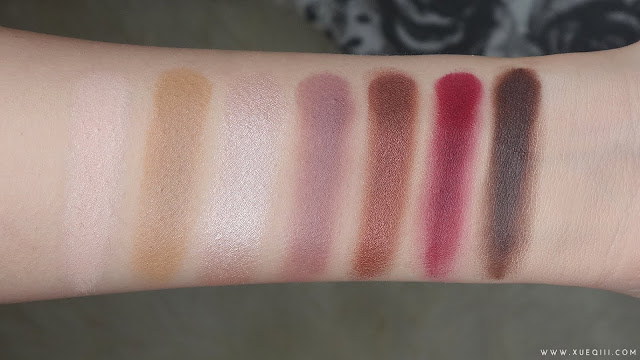 Anastasia Beverly Hills Modern Renaissance Palette Swatches - Tempera, Golden Ochre, Vermeer, Buon Fresco, Antique Bronze, Love Letter, Cyprus Umber