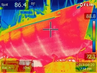 IR image of my steel boat