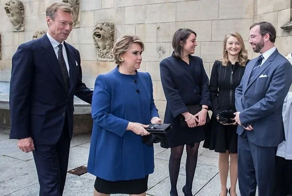 Duke Henri, Duchess Maria Teresa, Prince Guillaume, Princess Stephanie, Princess Alexandra and Prince Louis