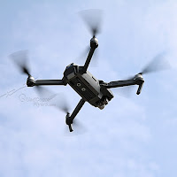DJI Mavic Pro Flying in air bottom View DJI Mavic Pro Flying in air bottom View