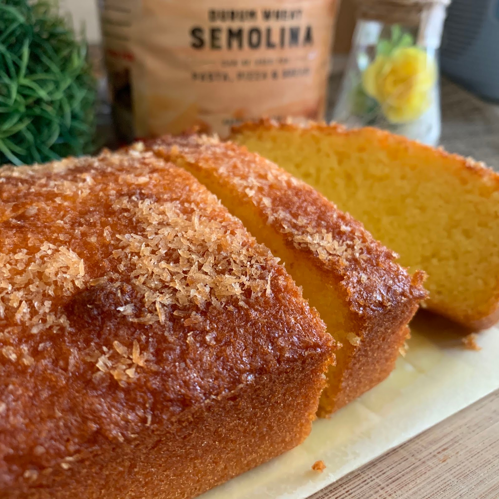 My Mind Patch Coconut Semolina Butter Cake