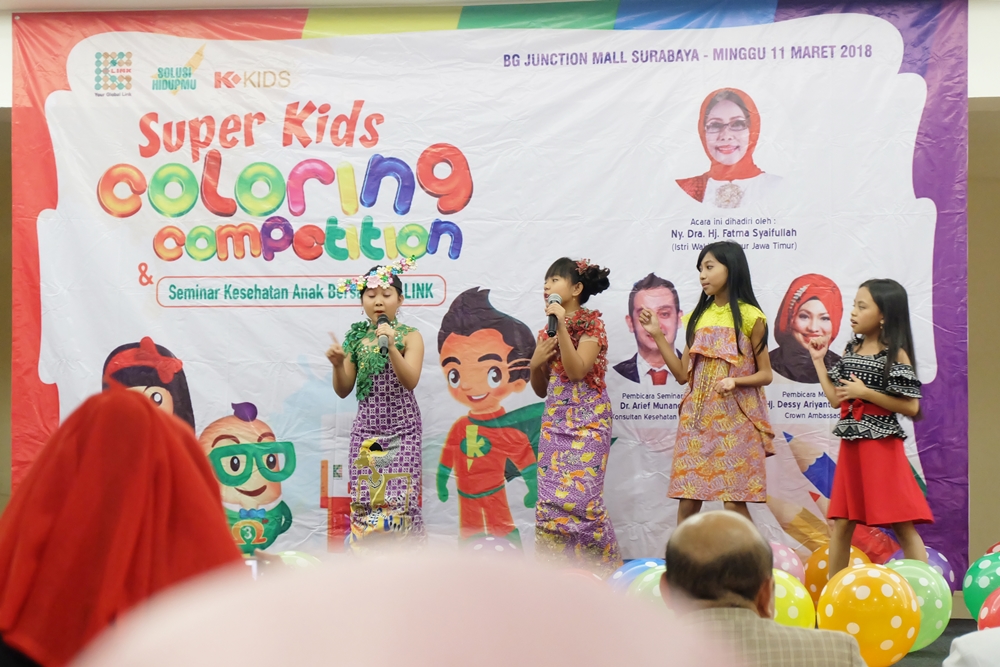 K-Link Indonesia Menyelenggarakan Seminar Kesehatan Anak dan Coloring Competition di Surabaya