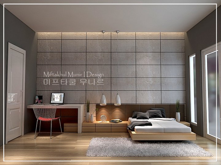  desain  interior  rumah desain  kamar  tidur minimalis  modern