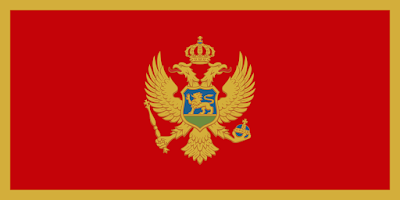 Logo Gambar Bendera Negara Montenegro PNG JPG ukuran 400 px